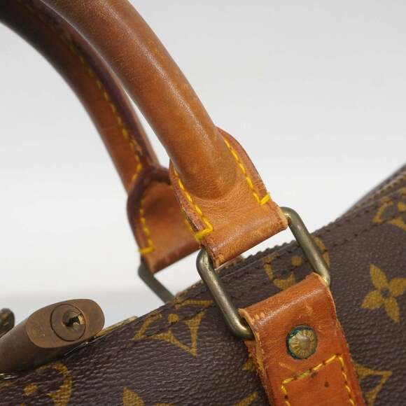 LOUIS VUITTON Brown Monogram Keepall 50 Boston Bag